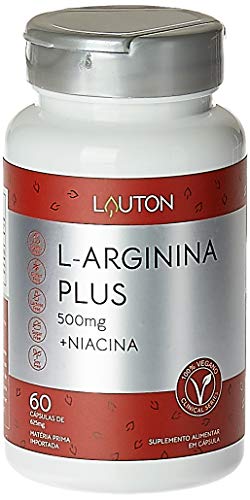 Arginina Lauton Nutrition L-Arginina Plus 500mg 60 Cápsulas
