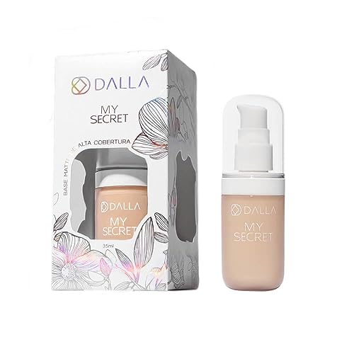 Base Líquida Alta Cobertura Matte Vegana Dalla My Secret 35ml