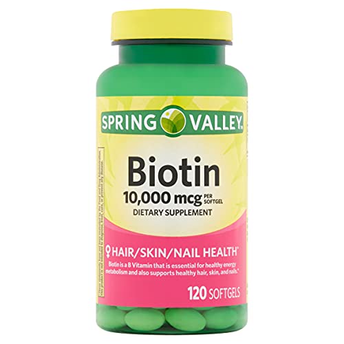 Biotina Spring Valley 10000 mcg 120 Cápsulas