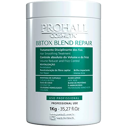 Botox Capilar Prohall Cosmetic Btx Capilar Orgânico Blend Repair 1000g