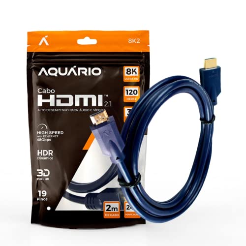 Cabo HDMI 2.1 Aquário 8K 3D