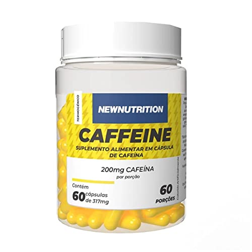 Cafeína NewNutrition Caffeine 200mg 60 Cápsulas
