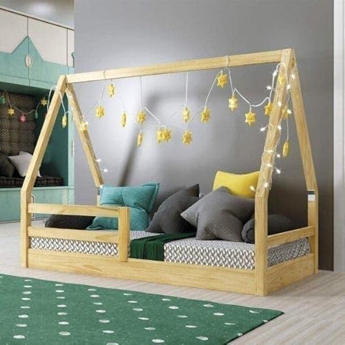 Mini Cama Montessoriana Infantil Dudu Rodmóveis Natural