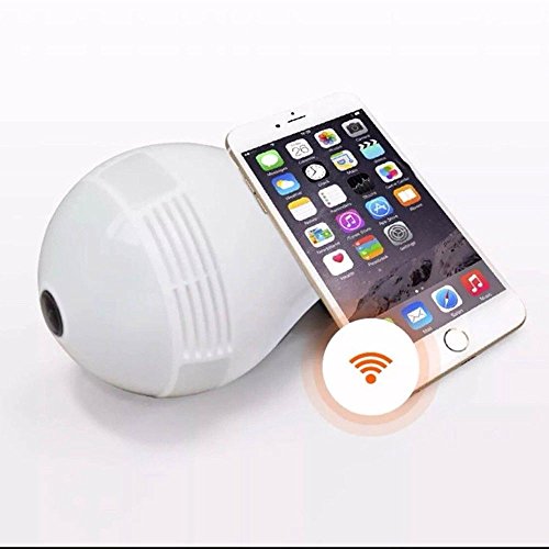 Câmera Espiã Lâmpada Visão 360 Wi-Fi V380