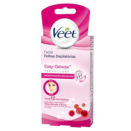 Cera Fria Corporal Veet Peles Delicadas 12 Folhas