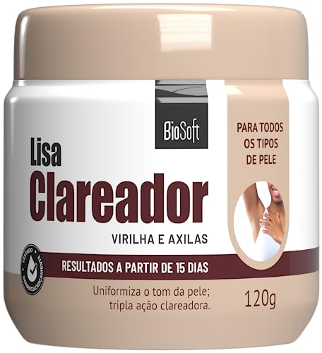 Creme Clareador Biosoft Lisa Virilha e Axilas 120g