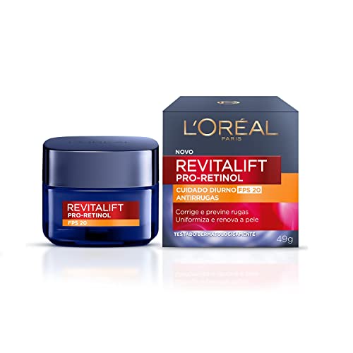 Creme Facial Antirrugas L’Oréal Paris Revitalift Retinol Cuidado Diurno FPS20 49g