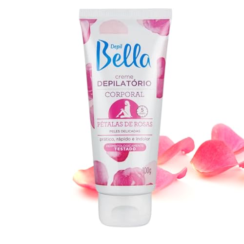 Creme Depilatório Corporal Depil Bella Pétalas de Rosas 100g