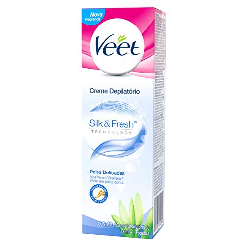 Creme Depilatório Corporal Veet Silk & Fresh Peles Delicadas 100ml