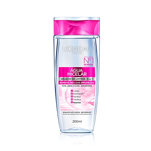 Água Demaquilante L’Oréal Paris Dermo Expertise Água Micelar 5 em 1 200ml