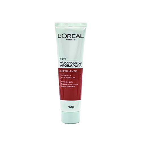 Máscara Esfoliante Facial L’Oréal Paris Argila Pura Detox 40g