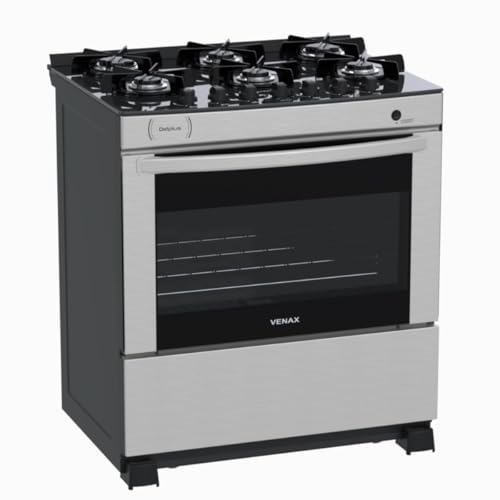 Fogão 6 Bocas Venax Delplus Vitreo