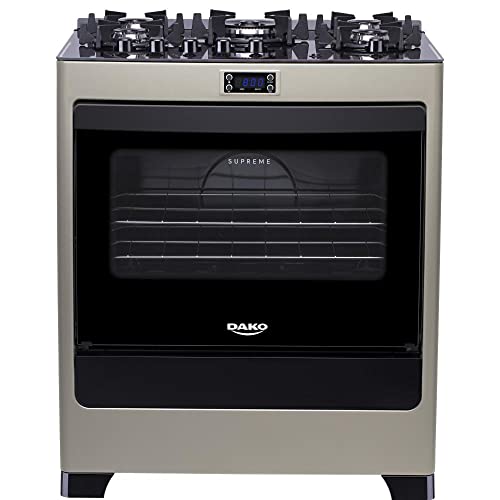 Fogão 5 Bocas Dako Supreme Timer Glass Titanium