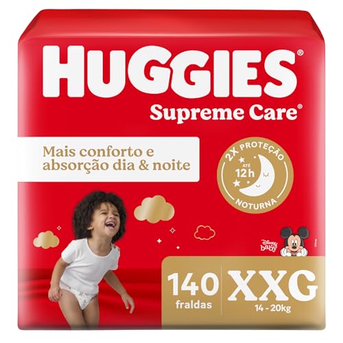 Fralda Huggies Turma da Mônica Supreme Care XXG 140 Unidades