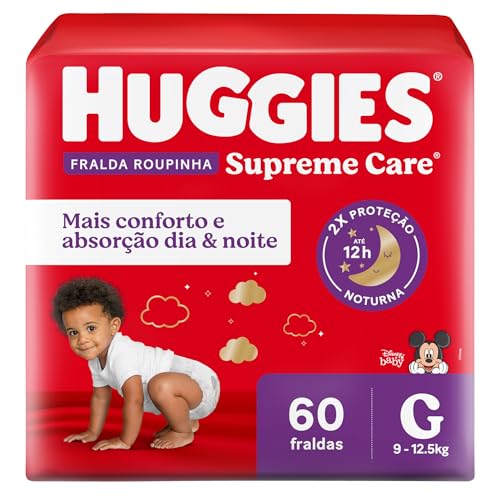 Fralda Huggies Supreme Care Roupinha 60 Unidades