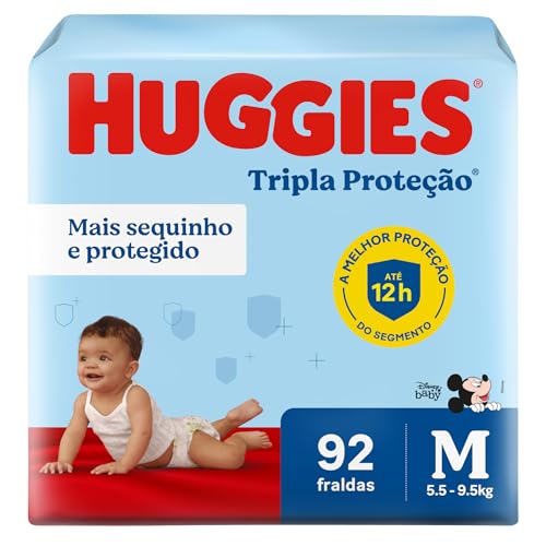 Fralda Huggies Tripla Proteção 92 Unidades