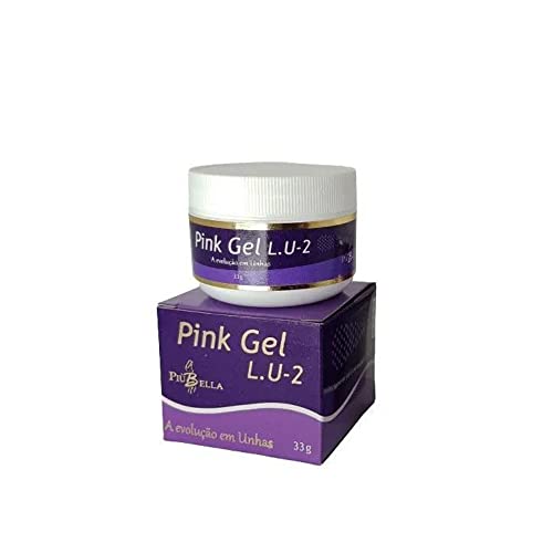 Gel para unhas Pink Gel Lu2 Piubella 33g