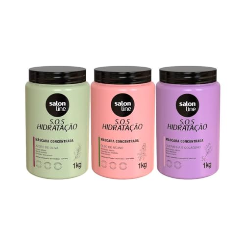 Kit Cronograma Capilar Salon Line Cabelos Cacheados SOS Hidratação