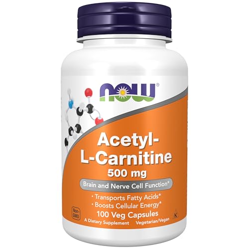 L-Carnitina Now Foods 500mg 60 Cápsulas