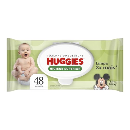 Lenço Umedecido Huggies Max Clean 48 Unidades