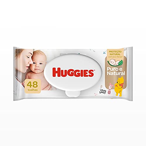 Lenço Umedecido Huggies Puro e Natural 48 Unidades