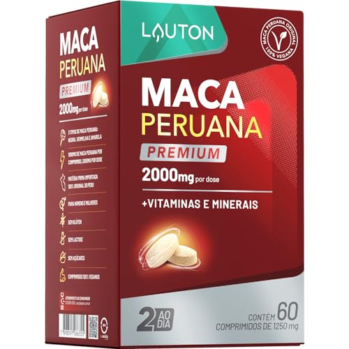 Maca Peruana Lauton Nutrition 2000mg 60 Comprimidos