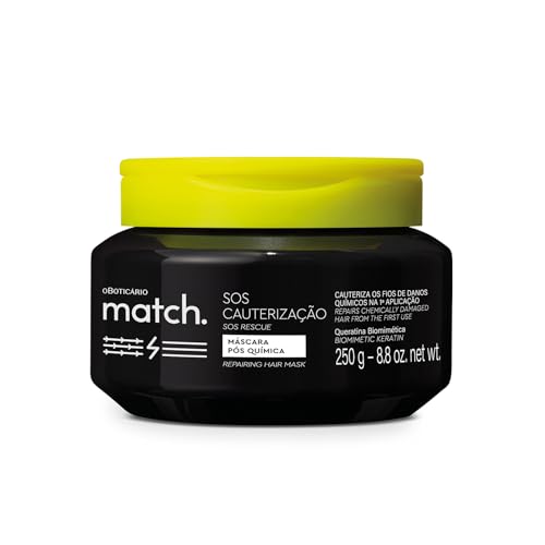 Máscara Capilar O Boticário Pós-Química Match SOS Cauterização 250g