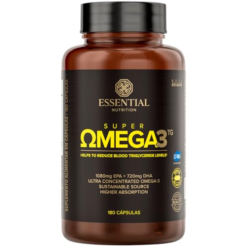 Ômega 3 Essential Nutrition 1000mg 180 Cápsulas