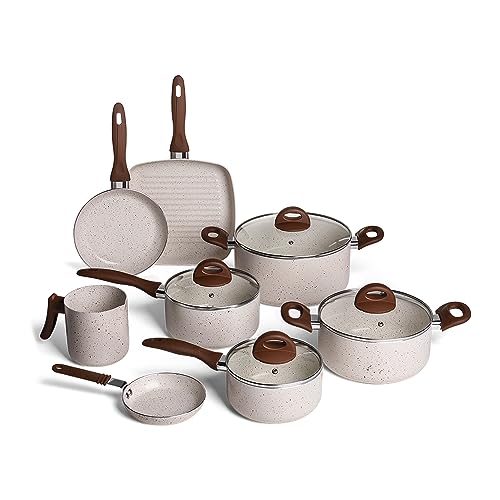 Jogo de Panelas Antiaderente Brinox Ceramic Life Smart Plus 8 Peças