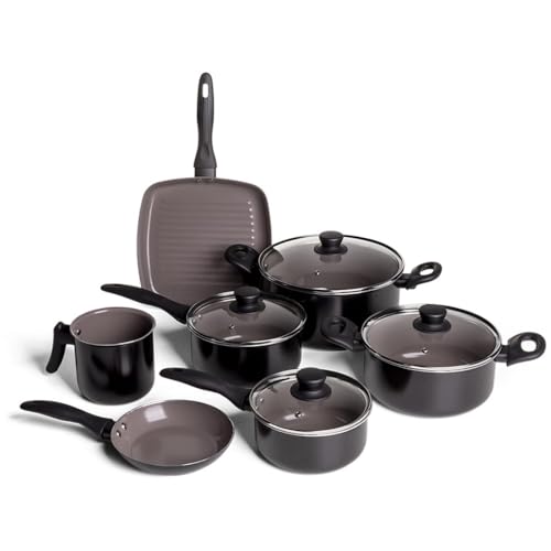 Jogo de Panelas Antiaderente Brinox Ceramic Life Easy 7 Peças