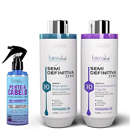 Escova Progressiva Forever Liss 3D Semi-Definitiva 2 x 1L