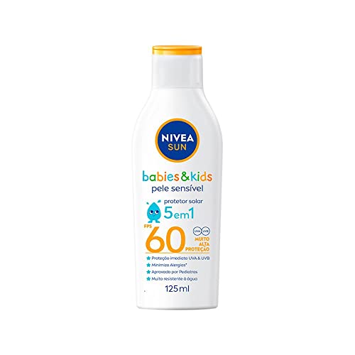 Protetor Solar Infantil Nivea Sun Babies & Kids Pele Sensível FPS60 125ml