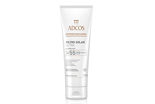 Protetor Solar Gel Creme Ultra Adcos FPS 55 120g