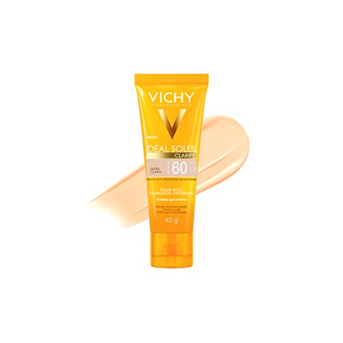 Protetor Solar Facial Idéal Soleil Clarify Vichy FPS 60 40g