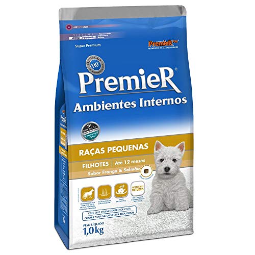 Ração Premier Ambientes Internos Cães Filhotes Raças Pequenas 1kg