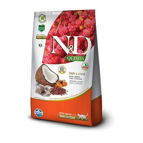 Ração N&D Quinoa Gatos Adultos Skin & Coat Peixe 400 g