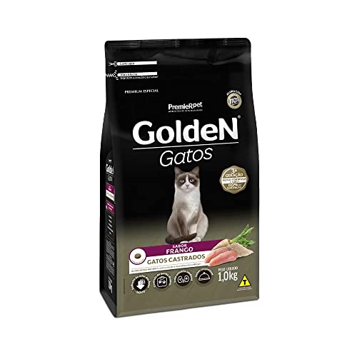 Ração Premier Pet Golden Gatos Castrados Frango 3kg
