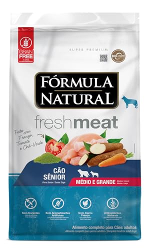 Ração Fórmula Natural Fresh Meat Cães Sênior Médio e Grande Frango 12 kg