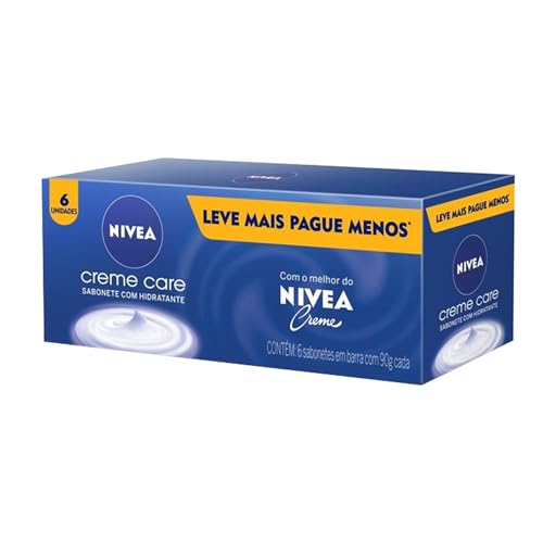 Kit Sabonete em Barra Nivea Creme Care 6 unidades 90g