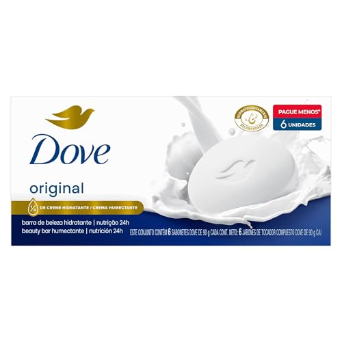 Kit Sabonete em Barra Dove Original 6 Unidades 90g