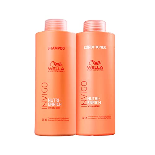 Kit Wella Professionals Invigo Nutri Enrich Shampoo 1000ml + Condicionador 1000ml