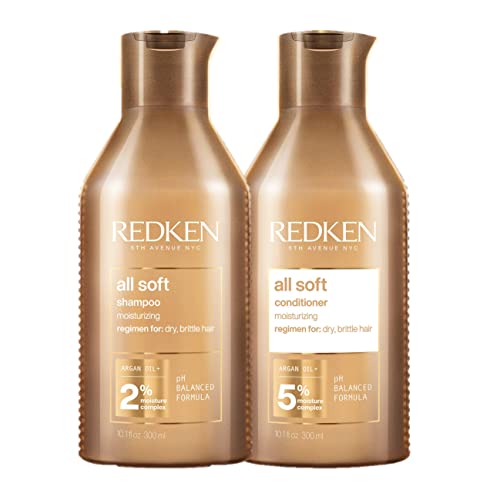 Kit Redken All Soft Shampoo 300ml + Condicionador 300ml