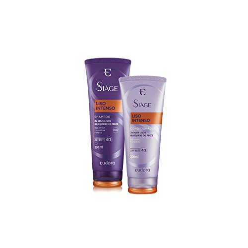 Kit Eudora Siàge Liso Intenso Shampoo 250ml + Condicionador 200ml