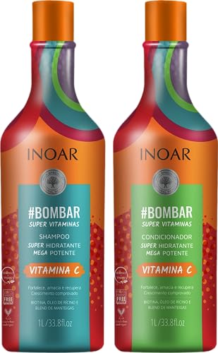 Kit Shampoo e Condicionador Inoar #Bombar 1L
