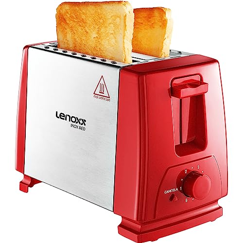 Torradeira Lenoxx Inox Red