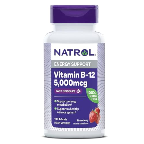 Vitamina B12 Natrol Sublingual 5000mcg 100tbs