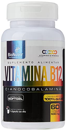 Vitamina B12 Bionutrir 500mg 60 Cápsulas