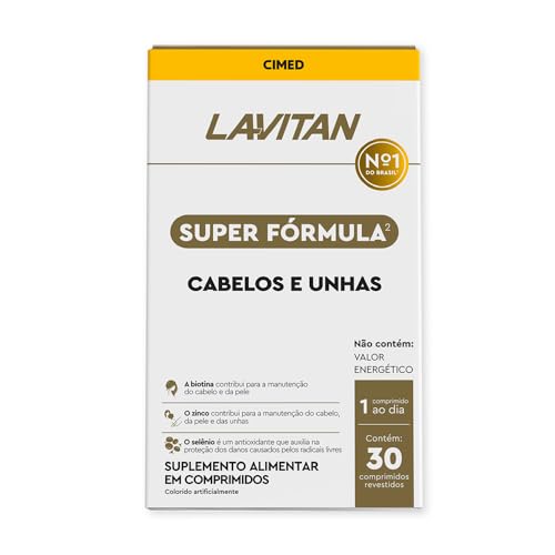 Polivitamínico Lavitan Cabelos e Unhas 60 Cápsulas